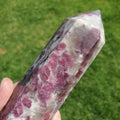 Big Unicorn Tower 7.75" - Helps with Transitions, Calm, Emotional Healing - Pink Tourmaline, Lepidolite, Smoky Quartz, Cleavelandite