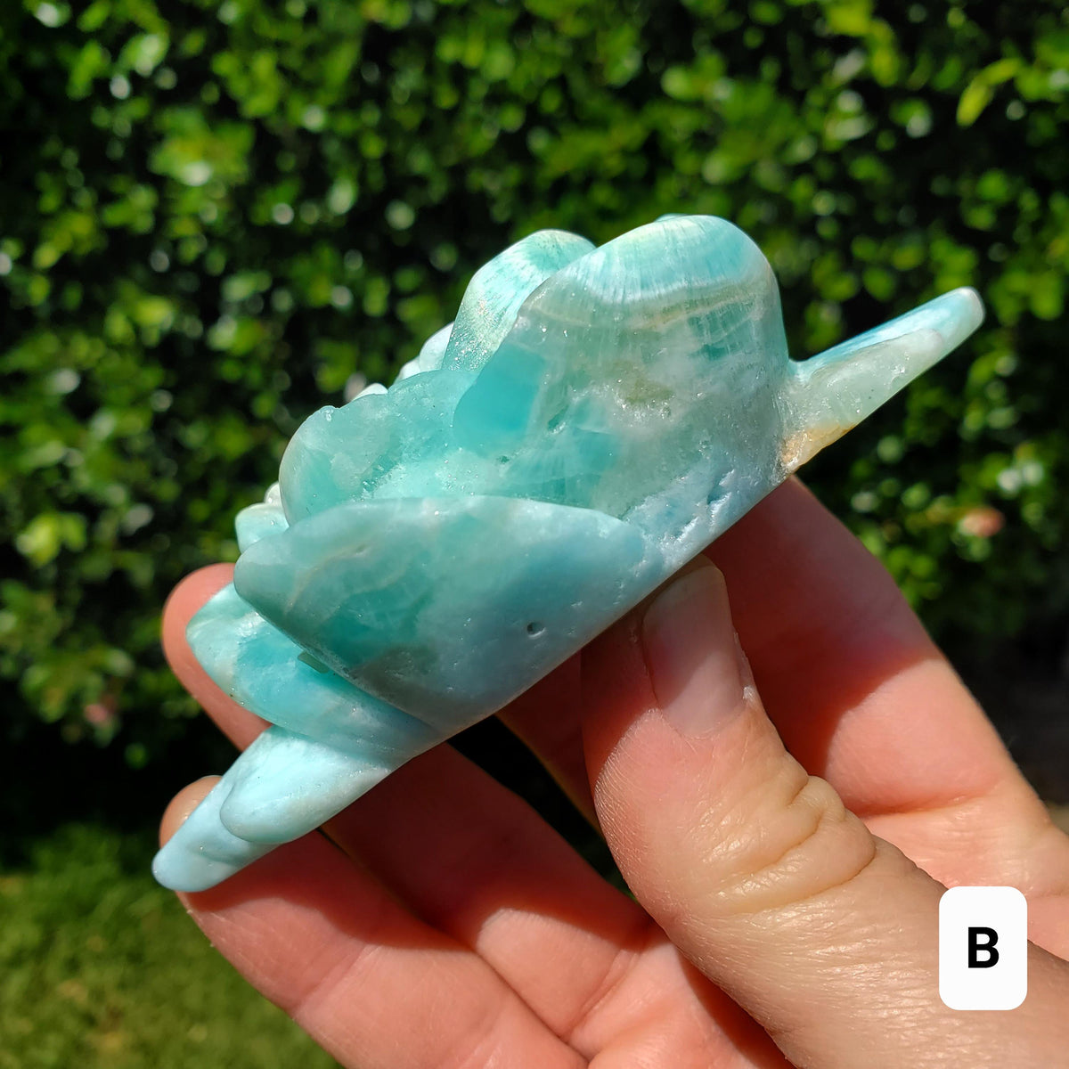 Hemimorphite Rose - The Stone of Empathy, Helps You Communicate With Others, Soothes Anxiety - Blue Flower Crystal Ocean Stone