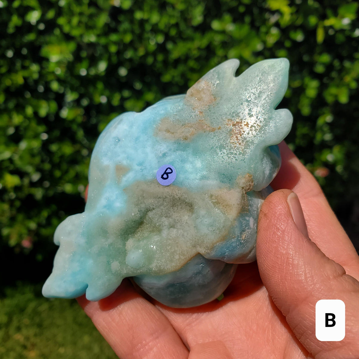 Hemimorphite Rose - The Stone of Empathy, Helps You Communicate With Others, Soothes Anxiety - Blue Flower Crystal Ocean Stone