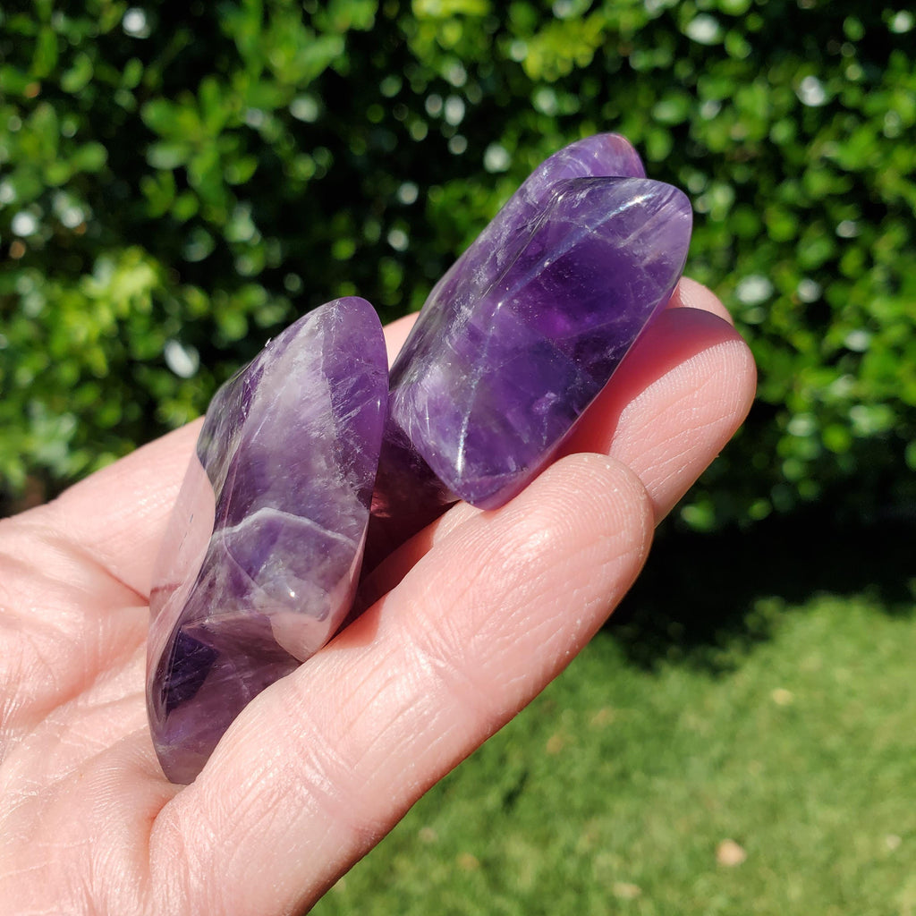 Cute Dream Amethyst Star 2" - Calming, Energetic Protection, Positivity, Divine Love - Purple Crystal Trinket Stone