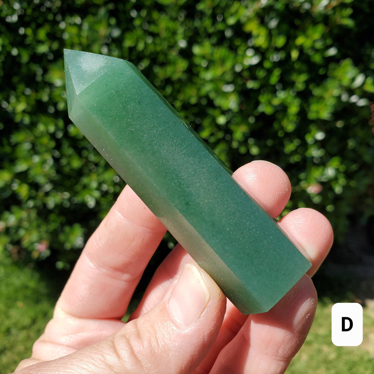 Green Aventurine Tower - Manifestation, Prosperity, Wealth, Luck - Quartz Crystal Point Generator Healing Gemstones