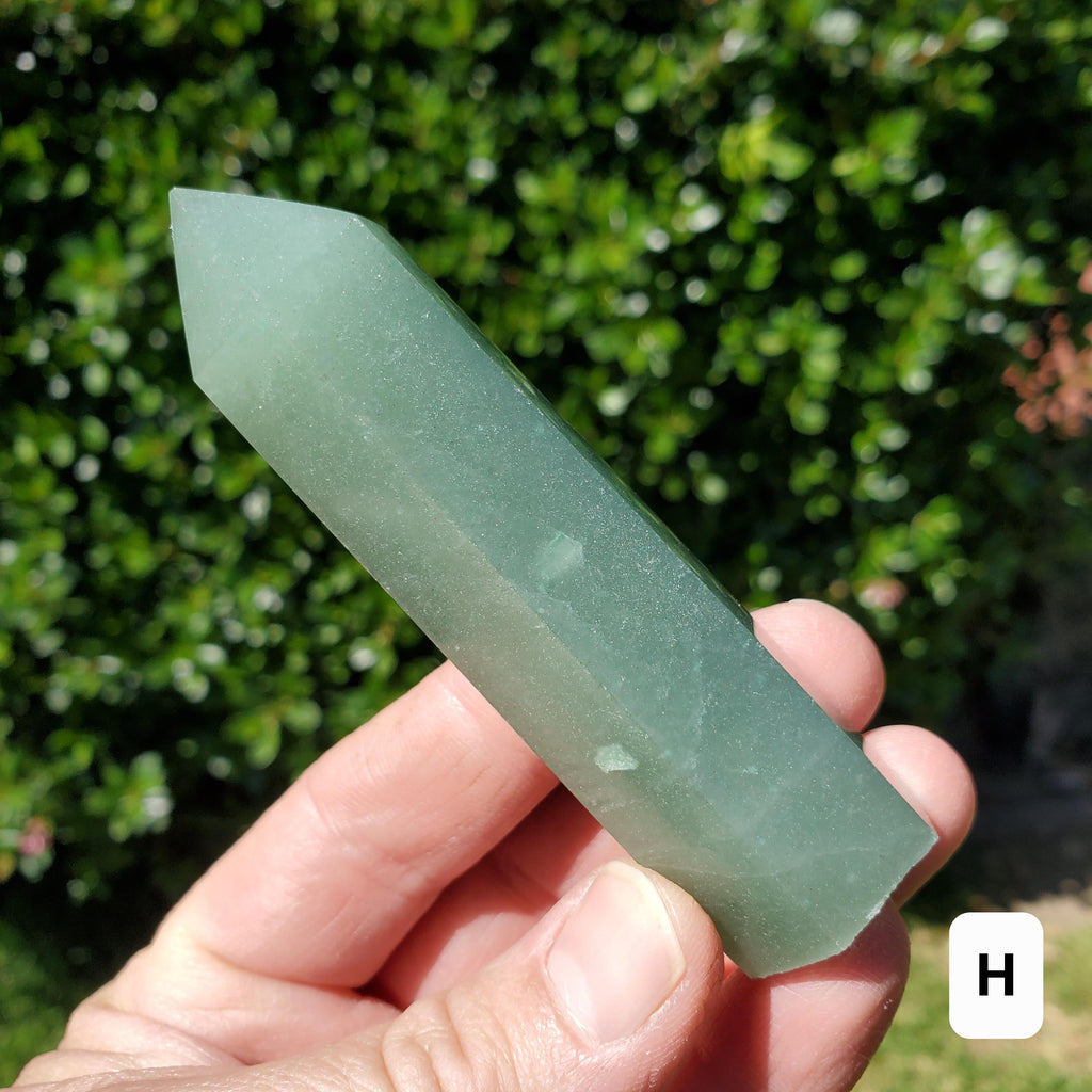 Green Aventurine Tower - Manifestation, Prosperity, Wealth, Luck - Quartz Crystal Point Generator Healing Gemstones