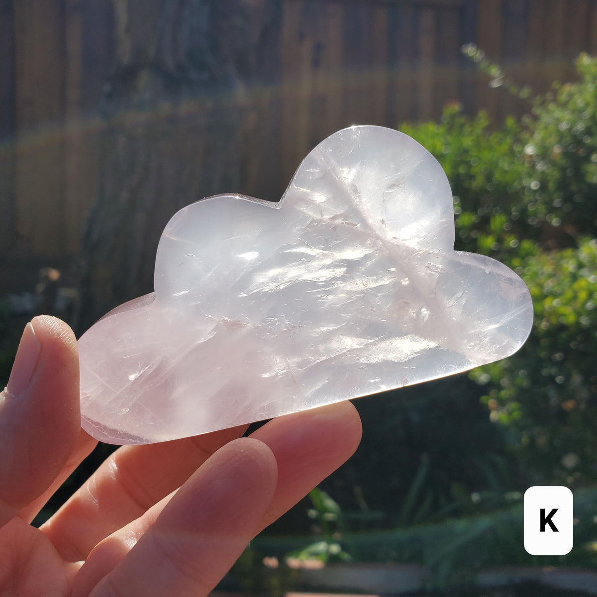 Rose Quartz Cloud - Unconditional Love, Compassion, Kindness, Self Love - Standing Pink Cloud Crystal Stone Healing Gemstones