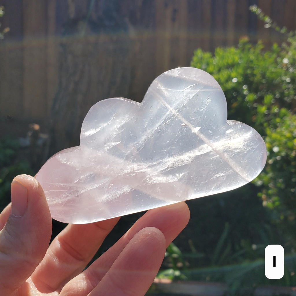 Rose Quartz Cloud - Unconditional Love, Compassion, Kindness, Self Love - Standing Pink Cloud Crystal Stone Healing Gemstones