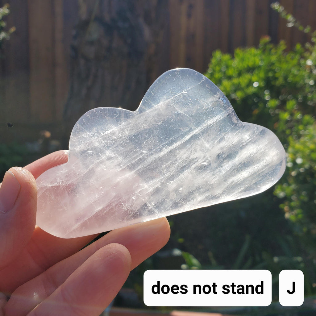 Rose Quartz Cloud - Unconditional Love, Compassion, Kindness, Self Love - Standing Pink Cloud Crystal Stone Healing Gemstones