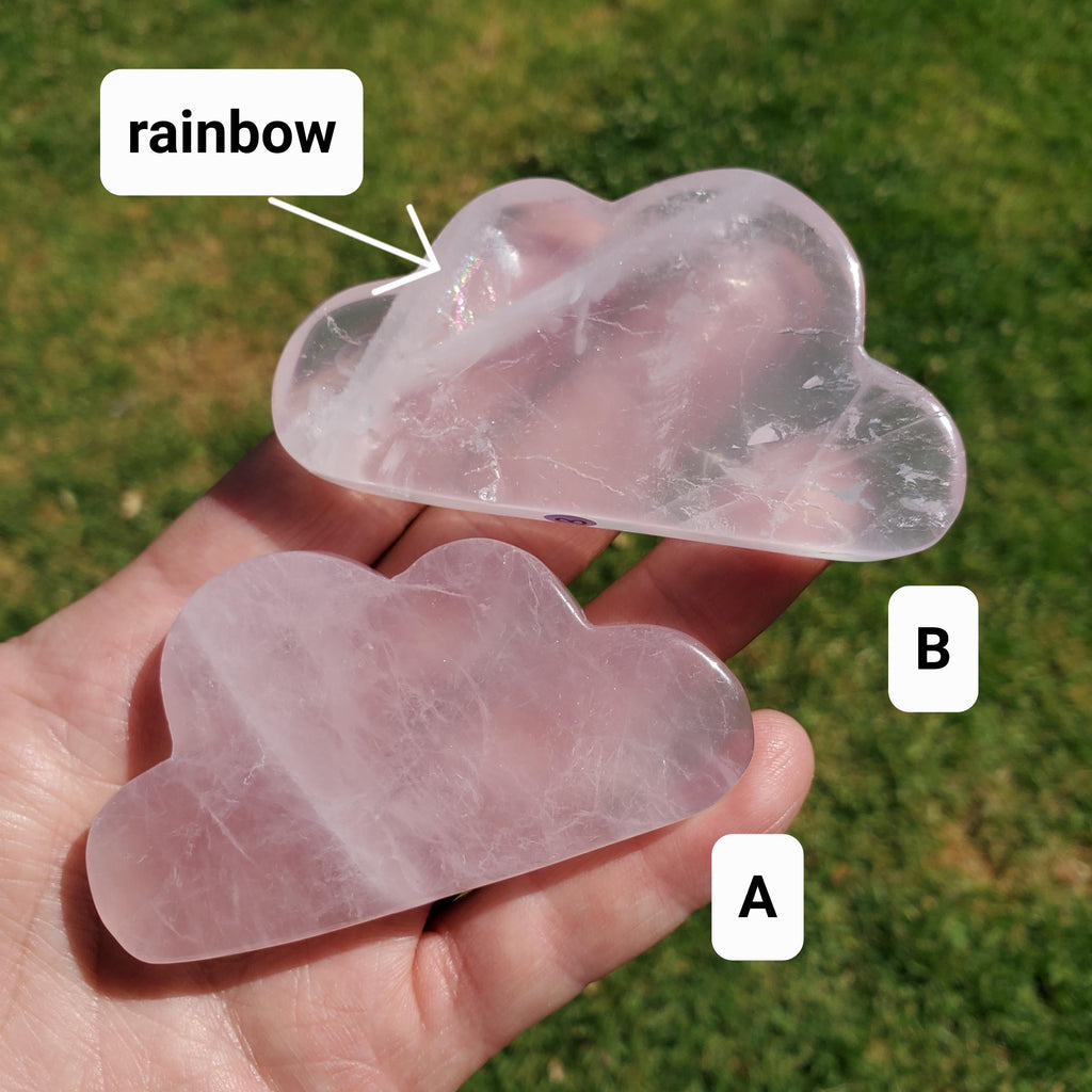 Rose Quartz Cloud - Unconditional Love, Compassion, Kindness, Self Love - Standing Pink Cloud Crystal Stone Healing Gemstones