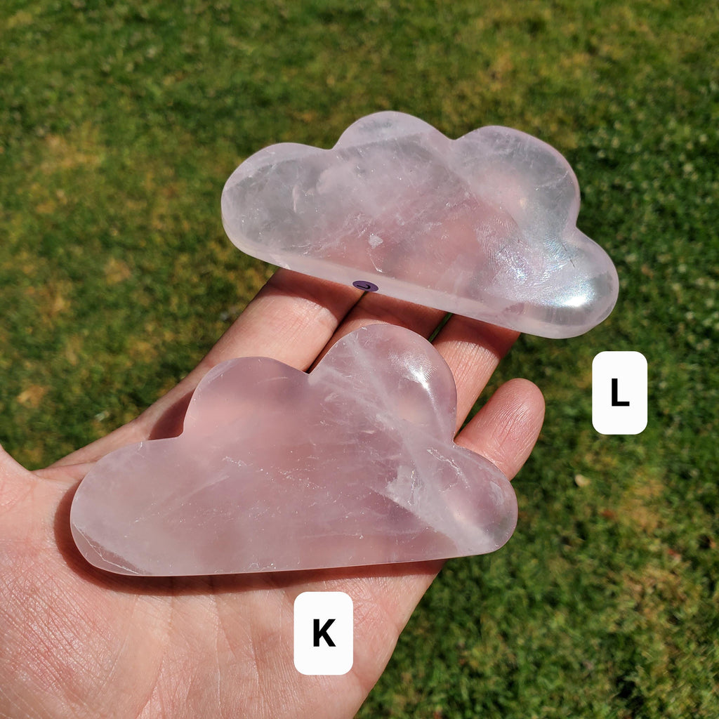 Rose Quartz Cloud - Unconditional Love, Compassion, Kindness, Self Love - Standing Pink Cloud Crystal Stone Healing Gemstones