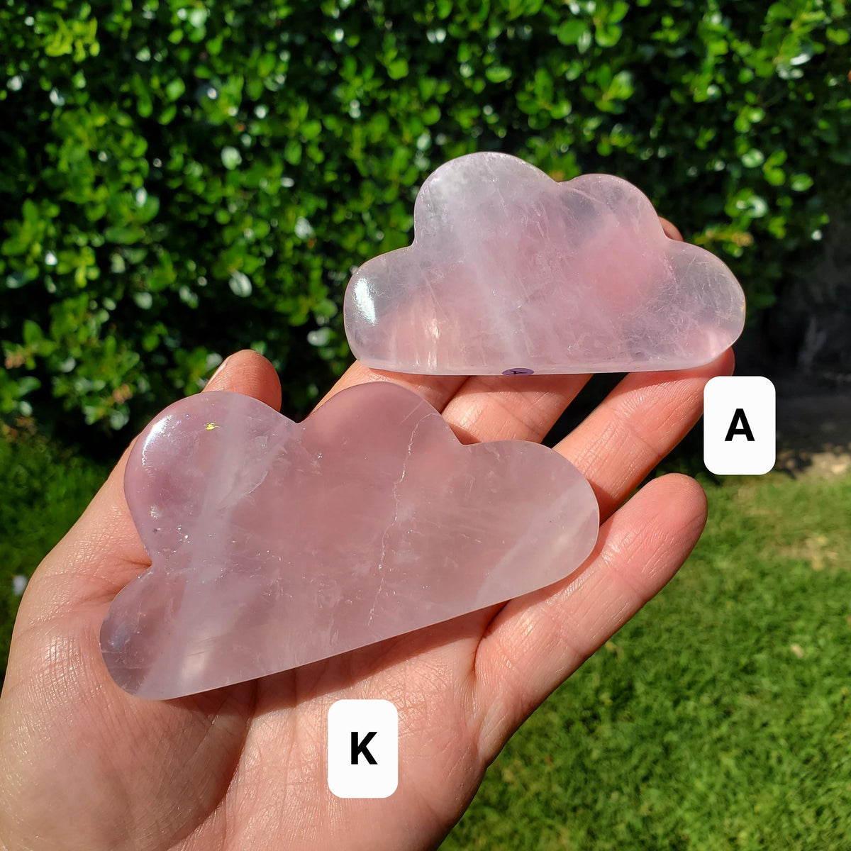 Rose Quartz Cloud - Unconditional Love, Compassion, Kindness, Self Love - Standing Pink Cloud Crystal Stone Healing Gemstones