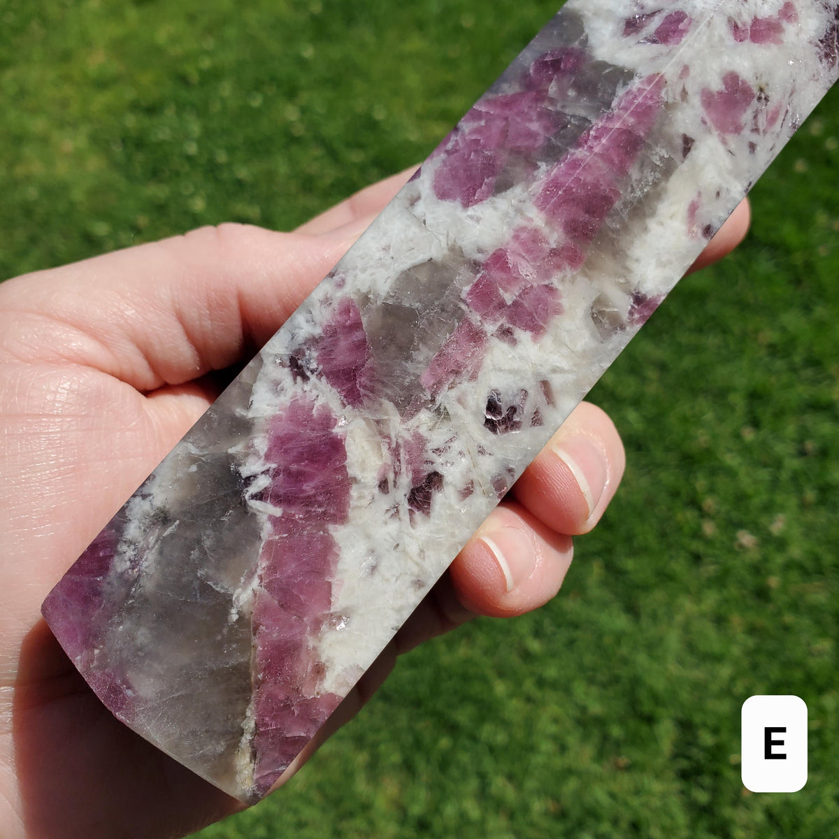 Big Unicorn Tower 7.75" - Helps with Transitions, Calm, Emotional Healing - Pink Tourmaline, Lepidolite, Smoky Quartz, Cleavelandite