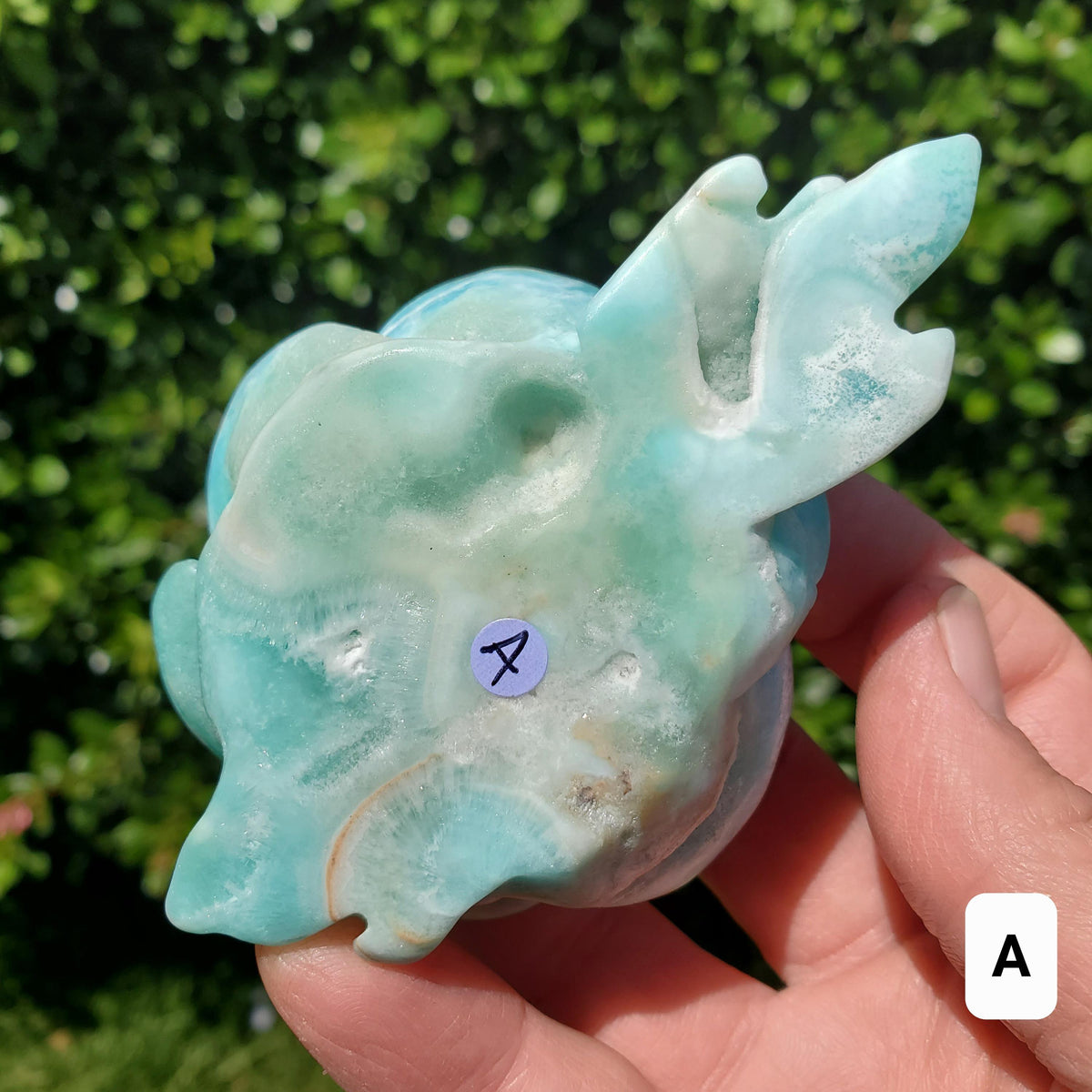 Hemimorphite Rose - The Stone of Empathy, Helps You Communicate With Others, Soothes Anxiety - Blue Flower Crystal Ocean Stone
