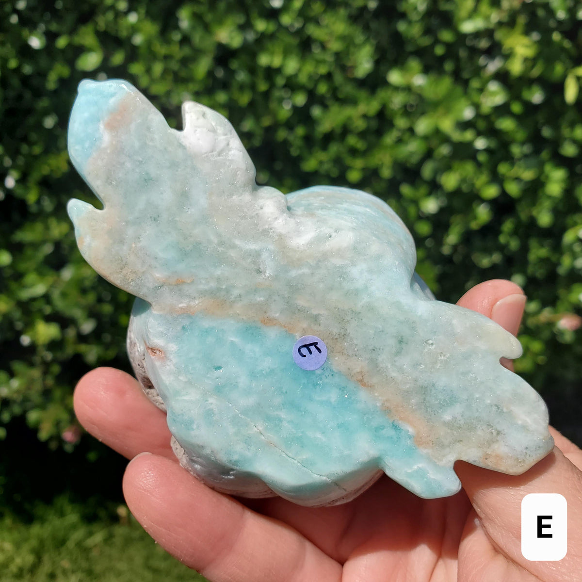 Hemimorphite Rose - The Stone of Empathy, Helps You Communicate With Others, Soothes Anxiety - Blue Flower Crystal Ocean Stone