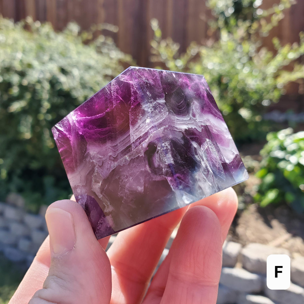 Rainbow Fluorite Cube - Mental Clarity, Stability, Concentration, Protection - 1.50" Standing Fluorite Geometric Crystal Gemstone