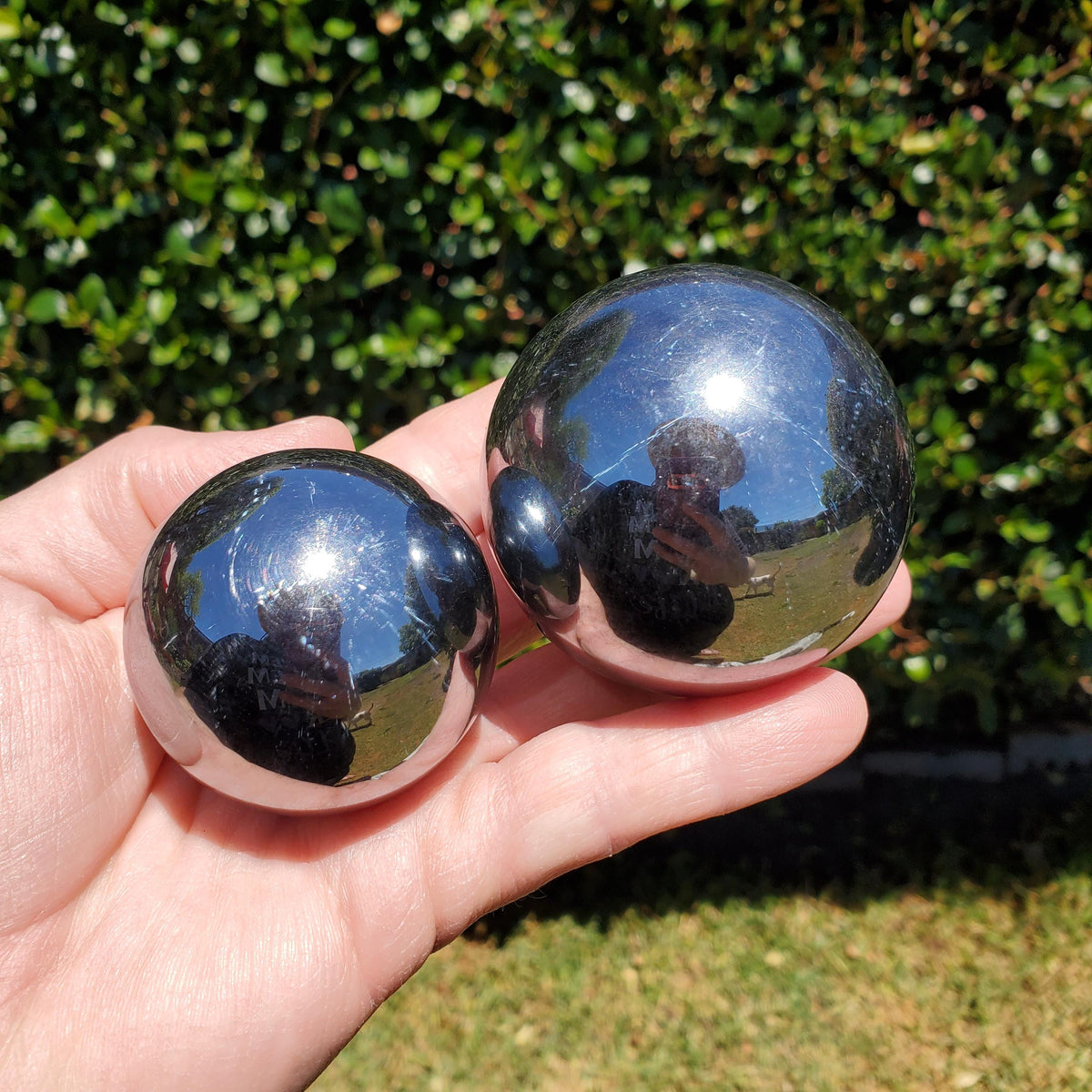 Terahertz Sphere - Creativity, Helps Clear Your Mind, Energizes Inner Body, Promotes Bloodflow - Silver Crystal Ball Healing Gemstones