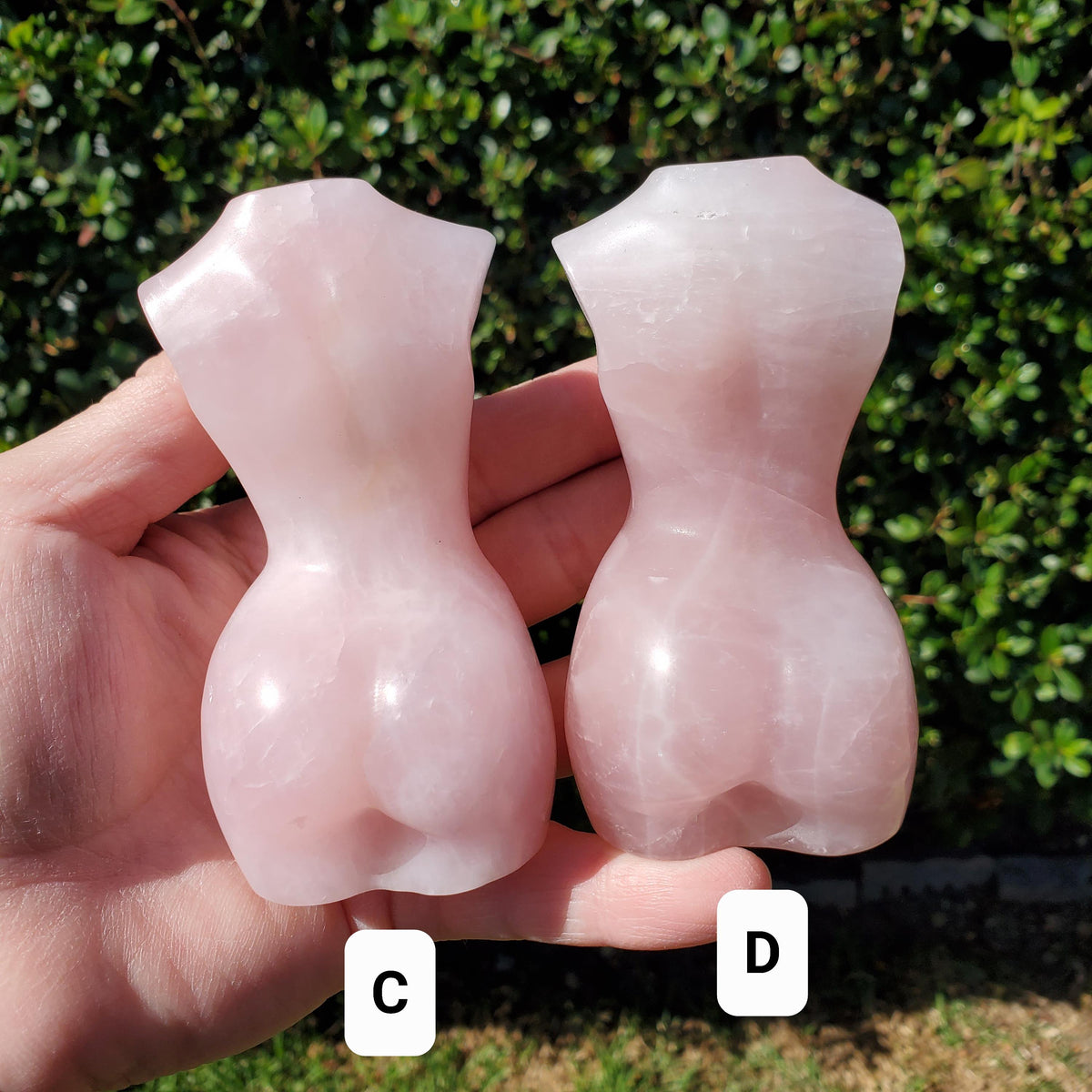 Rose Quartz Female Body - Unconditional Love, Compassion, Kindness - Pink Crystal Lady Body Healing Crystals Gemstone Statement