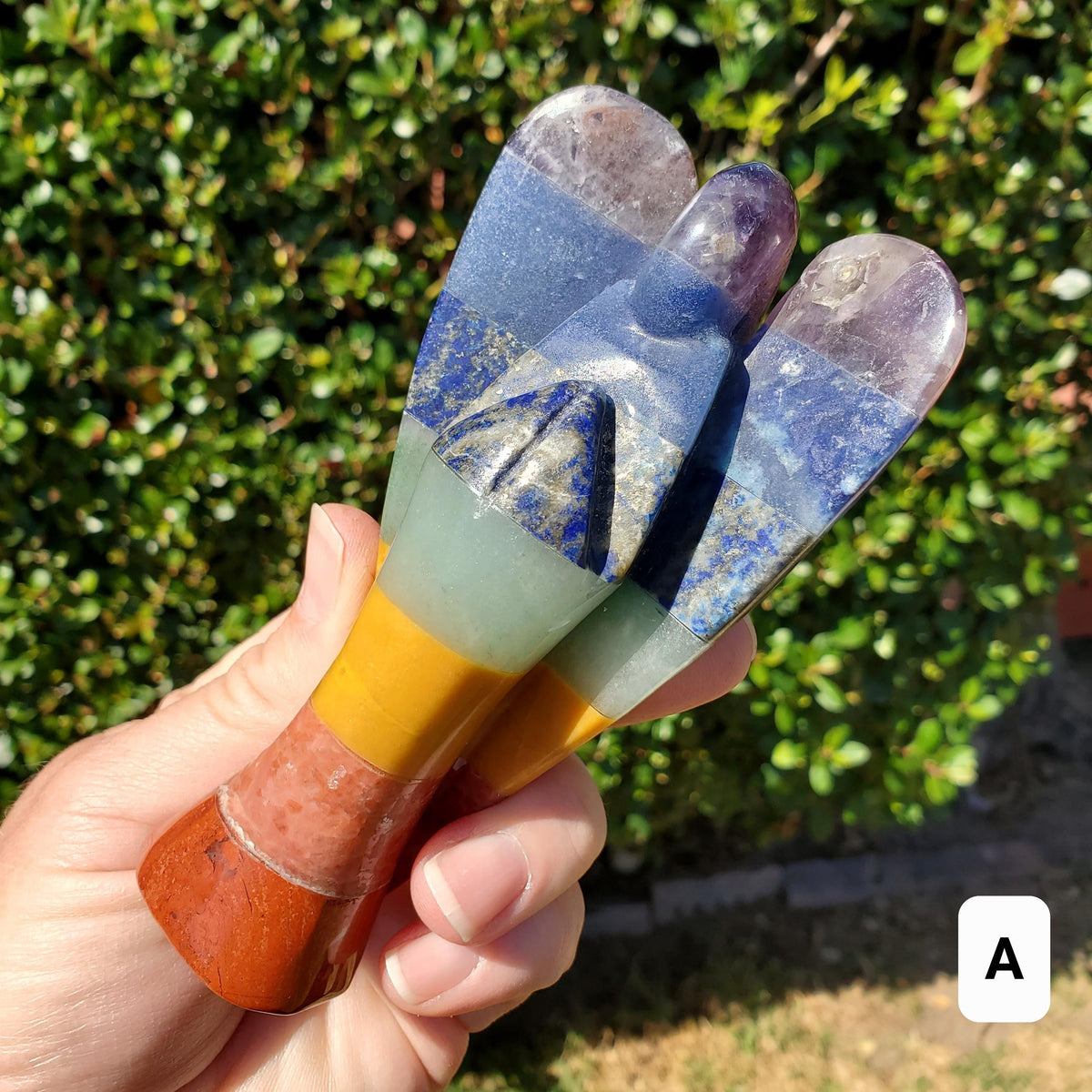 Chunky Chakra Angel - Grounding, Manifestation, Self Reflection, Prosperity, Wisdom, Strength, Awareness - Angel Statement