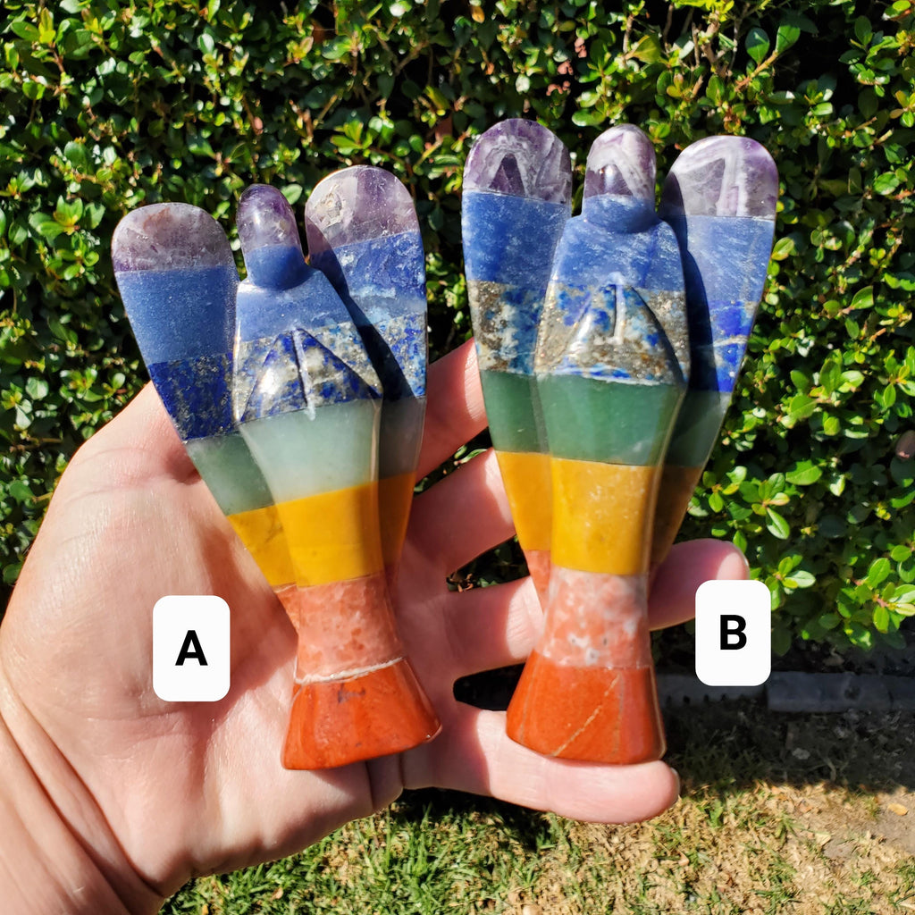 Chunky Chakra Angel - Grounding, Manifestation, Self Reflection, Prosperity, Wisdom, Strength, Awareness - Angel Statement