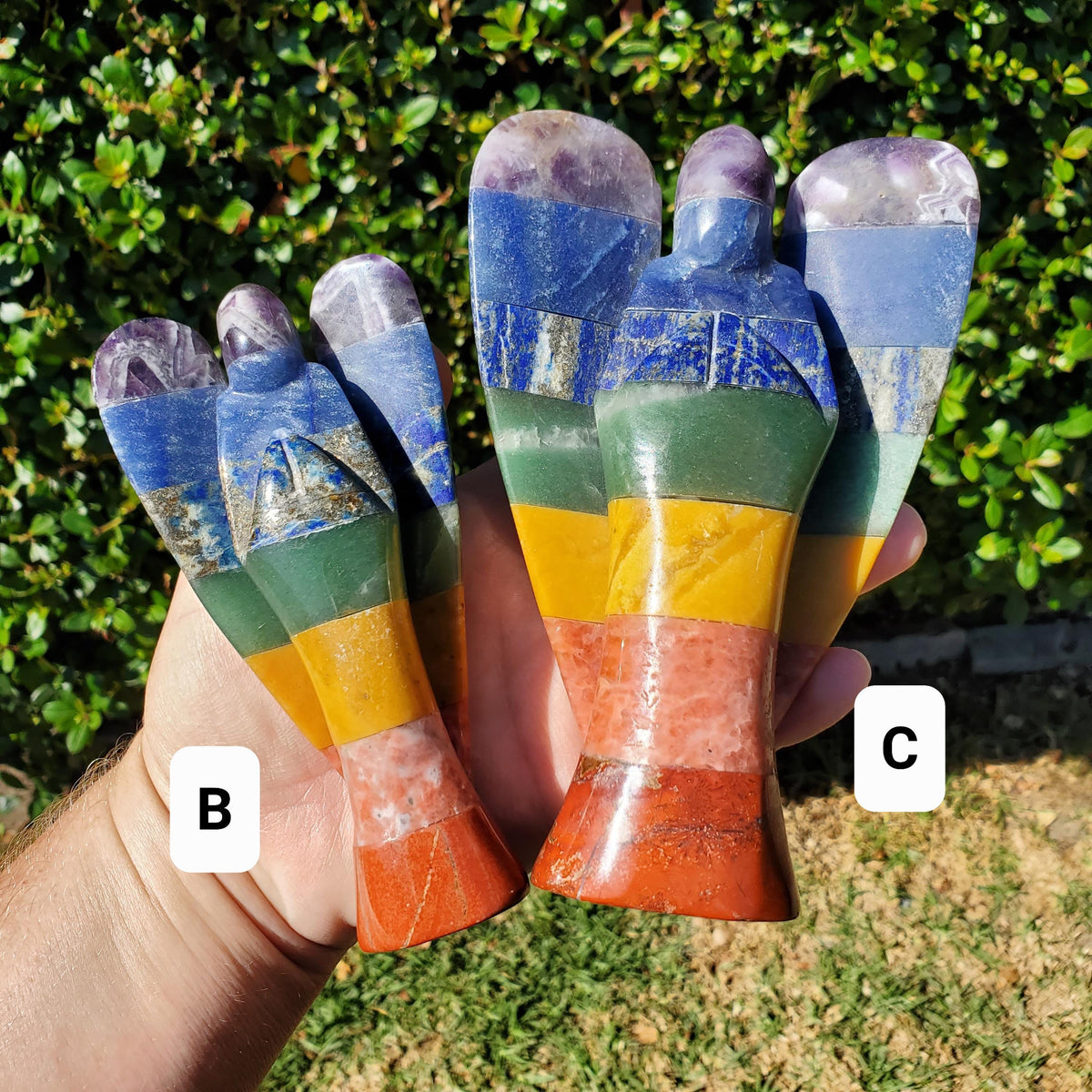 Chunky Chakra Angel - Grounding, Manifestation, Self Reflection, Prosperity, Wisdom, Strength, Awareness - Angel Statement