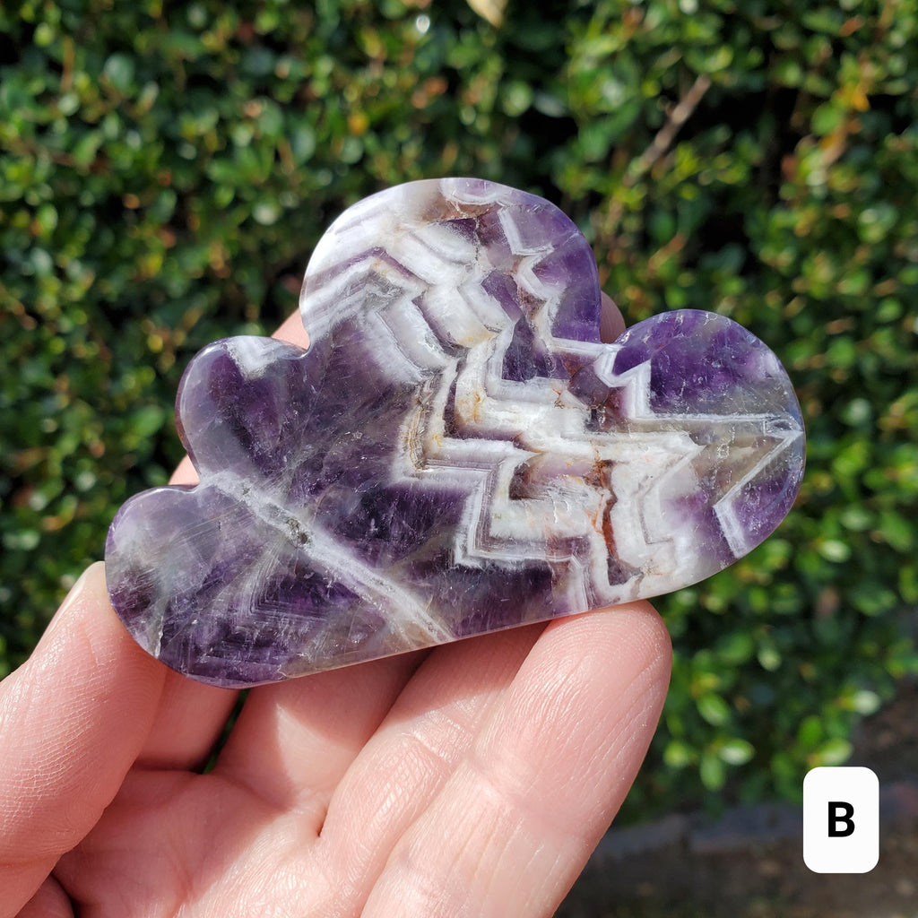 Dream Amethyst Cloud - Calming, Energetic Protection, Positivity, Divine Love - Purple Amethyst Crystal Standing Cloud Carving