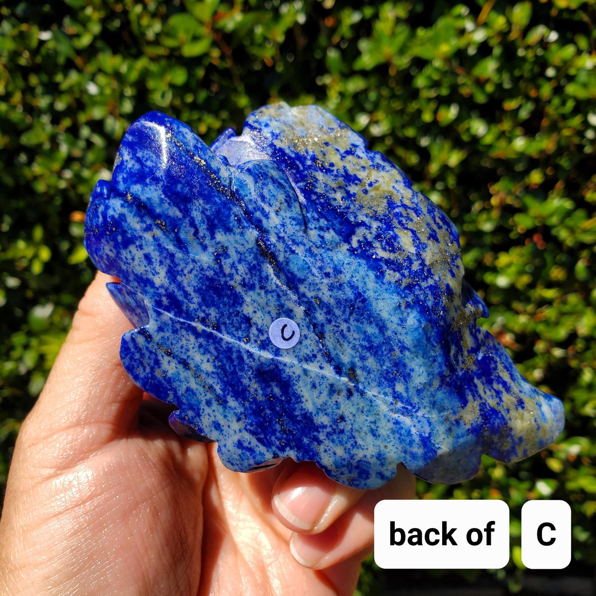 Big Lapis Lazuli Rose - Speak Your Truth, Communication, Personal Power - Blue Crystal Flower Stone Healing Gemstone Statement