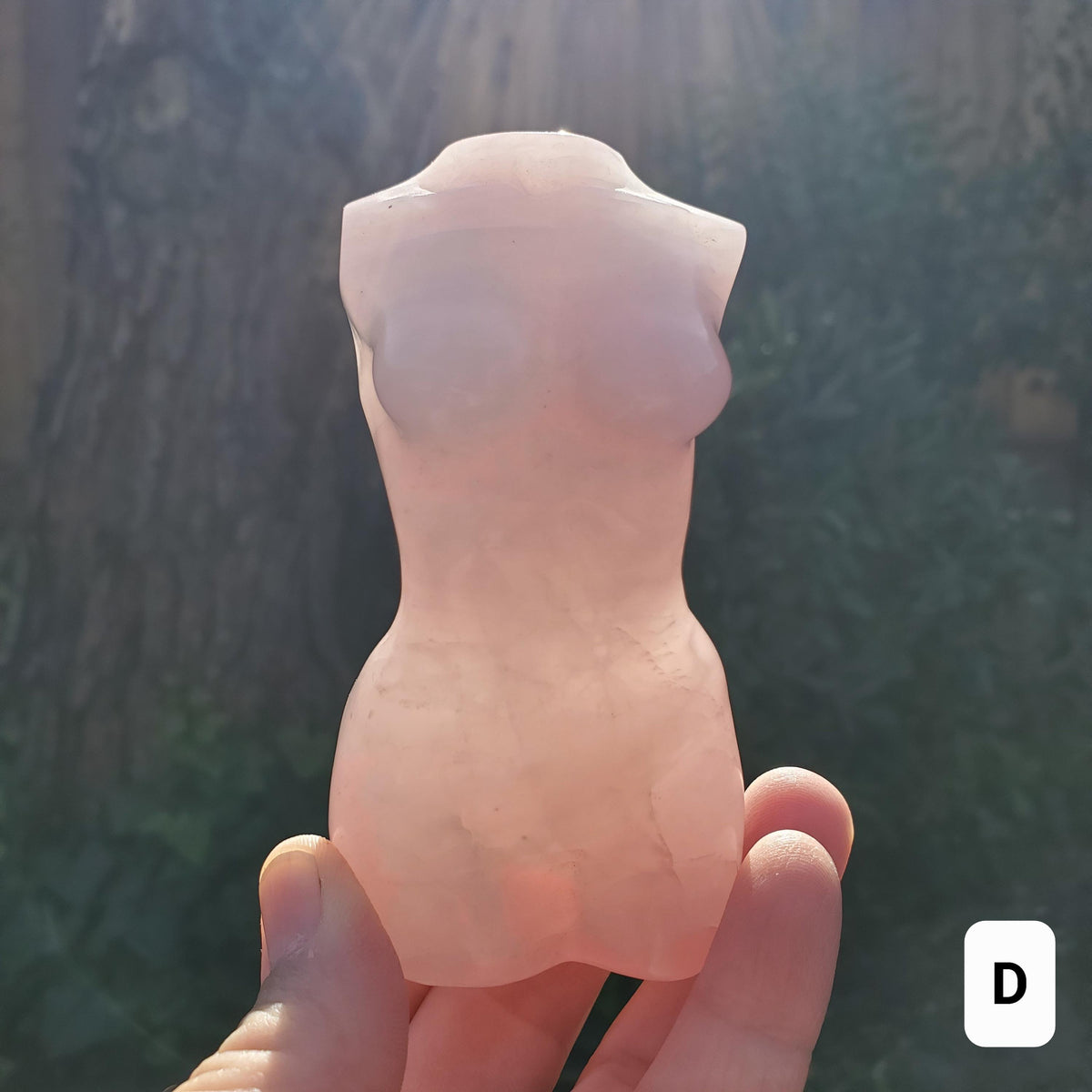 Rose Quartz Female Body - Unconditional Love, Compassion, Kindness - Pink Crystal Lady Body Healing Crystals Gemstone Statement