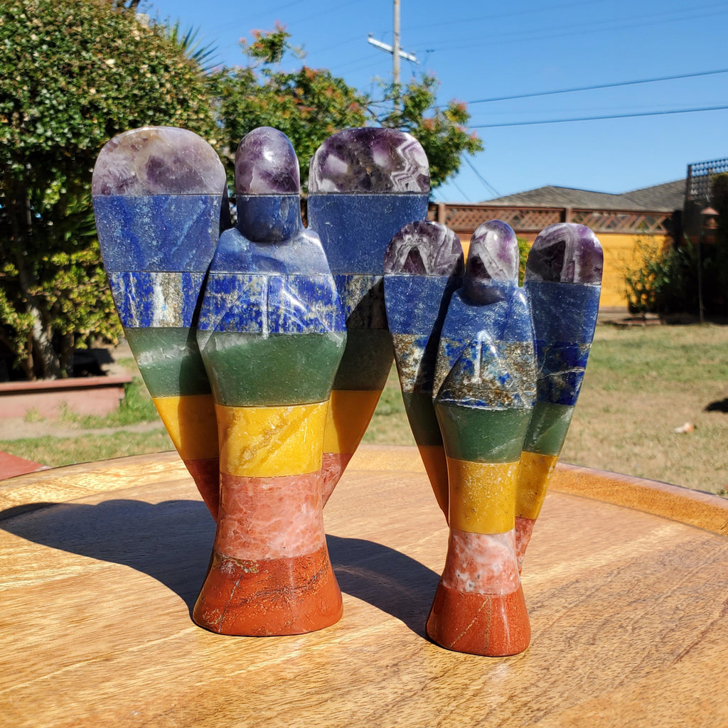 Chunky Chakra Angel - Grounding, Manifestation, Self Reflection, Prosperity, Wisdom, Strength, Awareness - Angel Statement