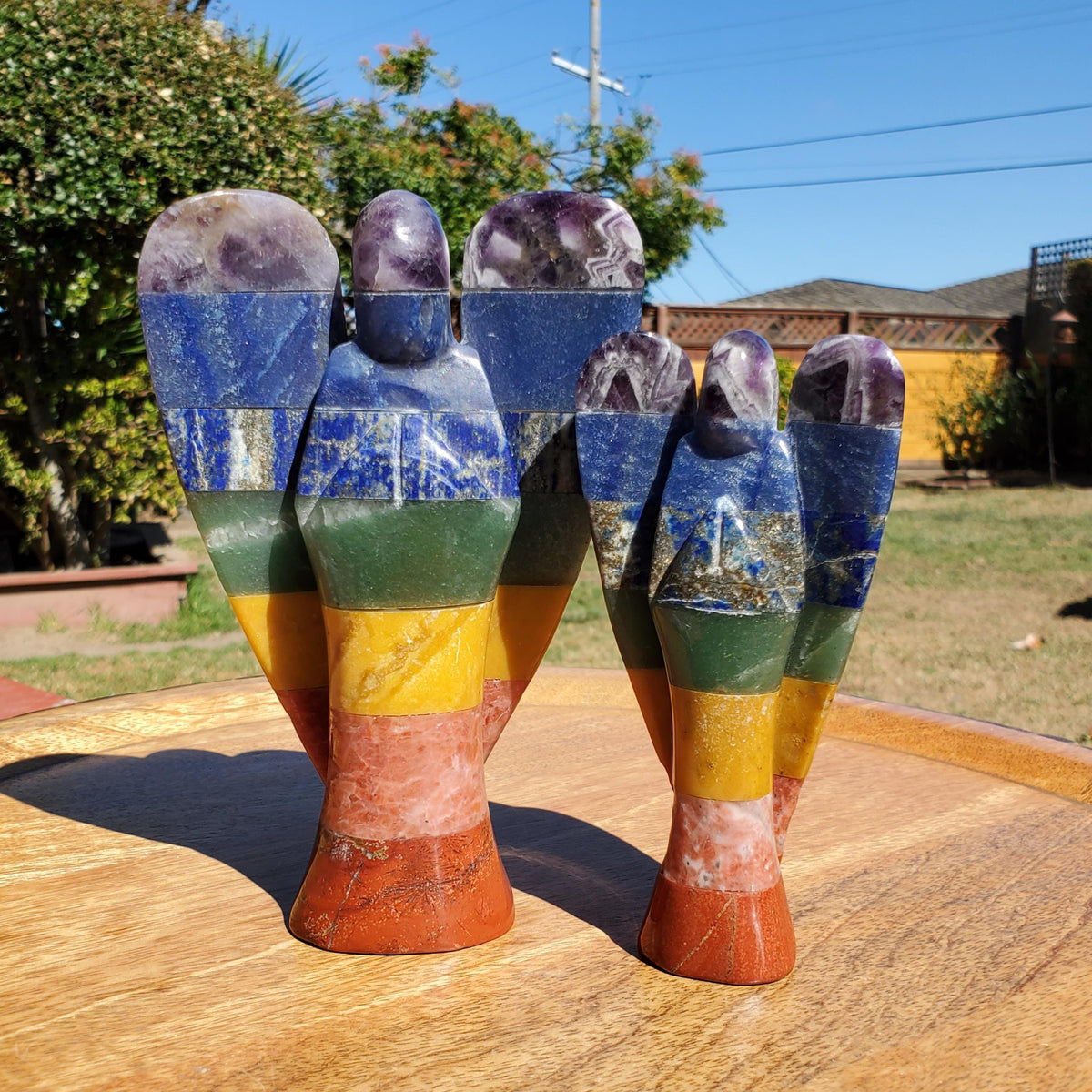Chunky Chakra Angel - Grounding, Manifestation, Self Reflection, Prosperity, Wisdom, Strength, Awareness - Angel Statement