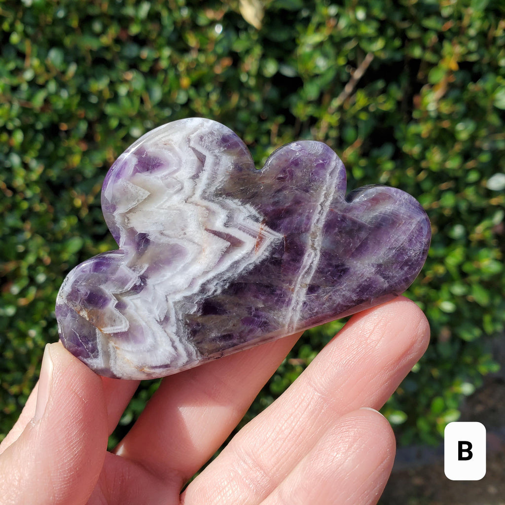 Dream Amethyst Cloud - Calming, Energetic Protection, Positivity, Divine Love - Purple Amethyst Crystal Standing Cloud Carving