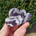 Dream Amethyst Cloud - Calming, Energetic Protection, Positivity, Divine Love - Purple Amethyst Crystal Standing Cloud Carving