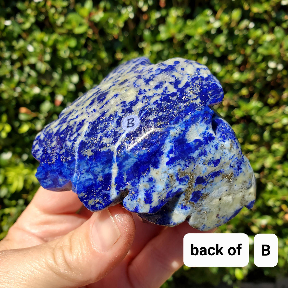 Big Lapis Lazuli Rose - Speak Your Truth, Communication, Personal Power - Blue Crystal Flower Stone Healing Gemstone Statement