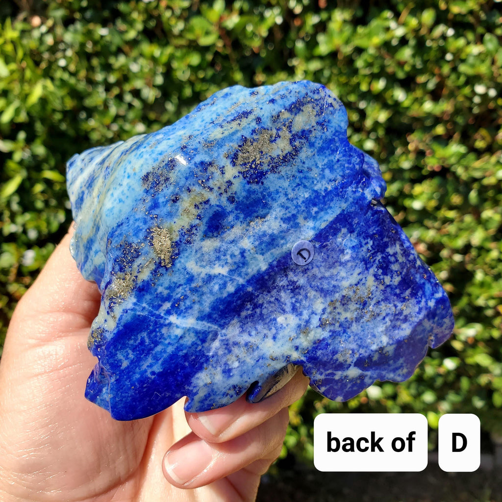 Big Lapis Lazuli Rose - Speak Your Truth, Communication, Personal Power - Blue Crystal Flower Stone Healing Gemstone Statement