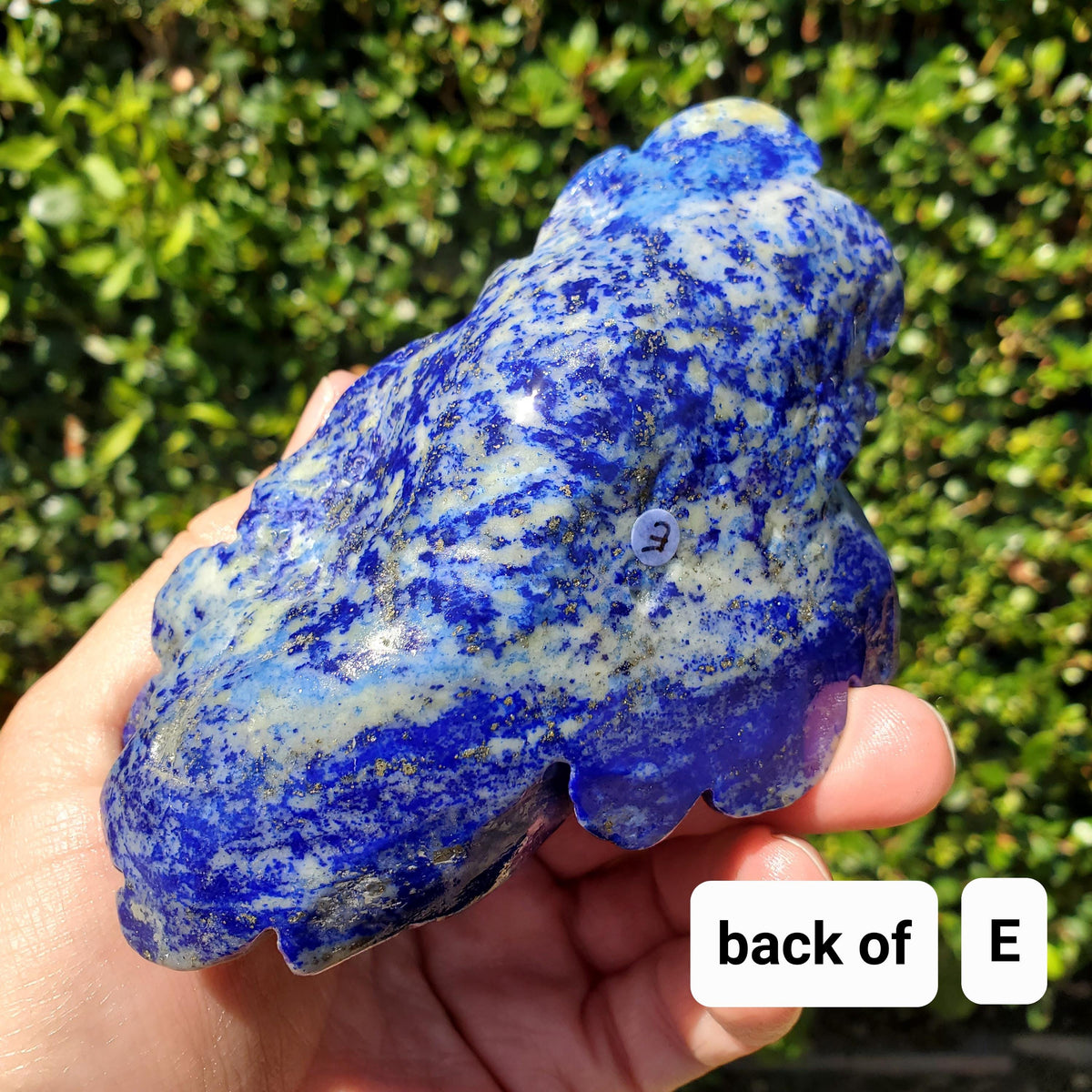 Big Lapis Lazuli Rose - Speak Your Truth, Communication, Personal Power - Blue Crystal Flower Stone Healing Gemstone Statement