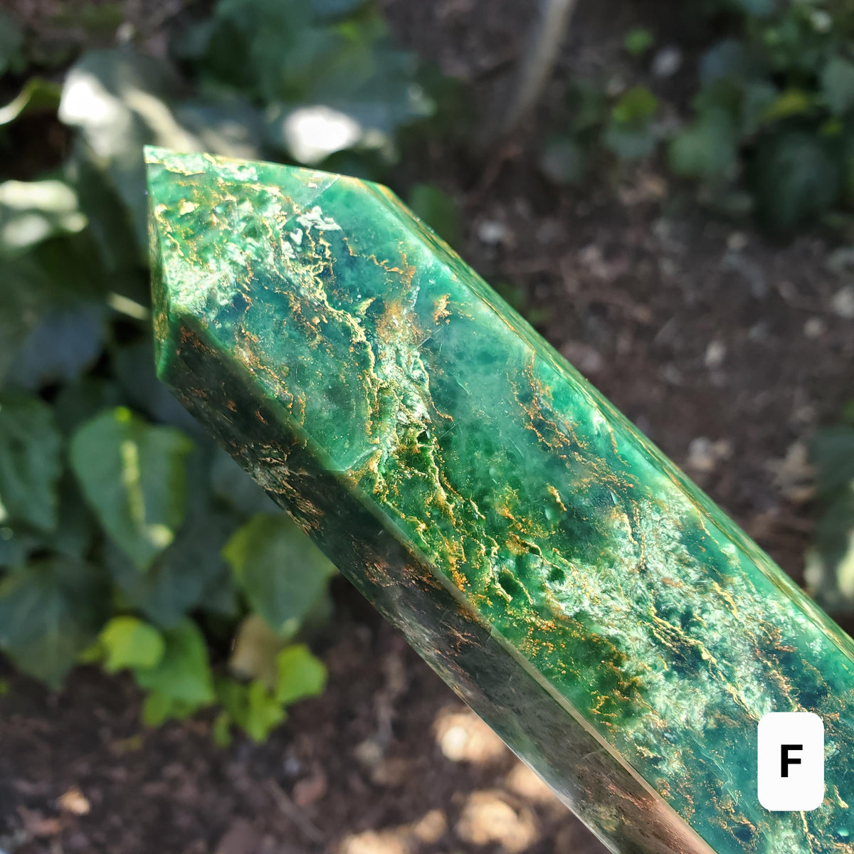Big Emerald Tower - Heals Heart Chakra, Compassion, Acceptance, Wisdom, Confidence - 8.25" to 9.25" Green Emerald Crystal Point Gemstone