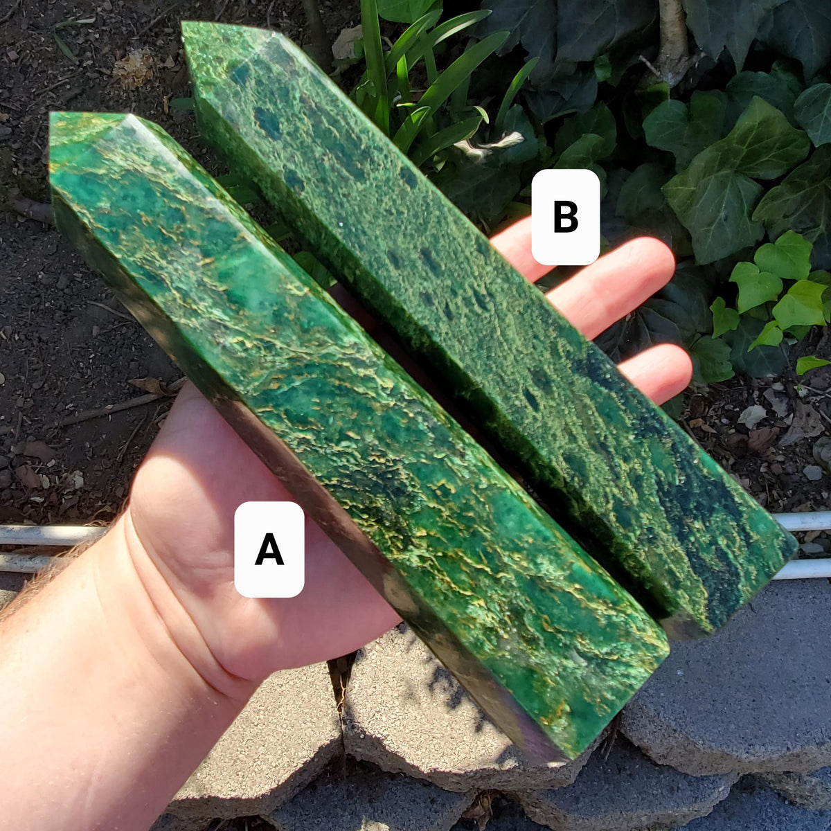 Big Emerald Tower - Heals Heart Chakra, Compassion, Acceptance, Wisdom, Confidence - 8.25" to 9.25" Green Emerald Crystal Point Gemstone