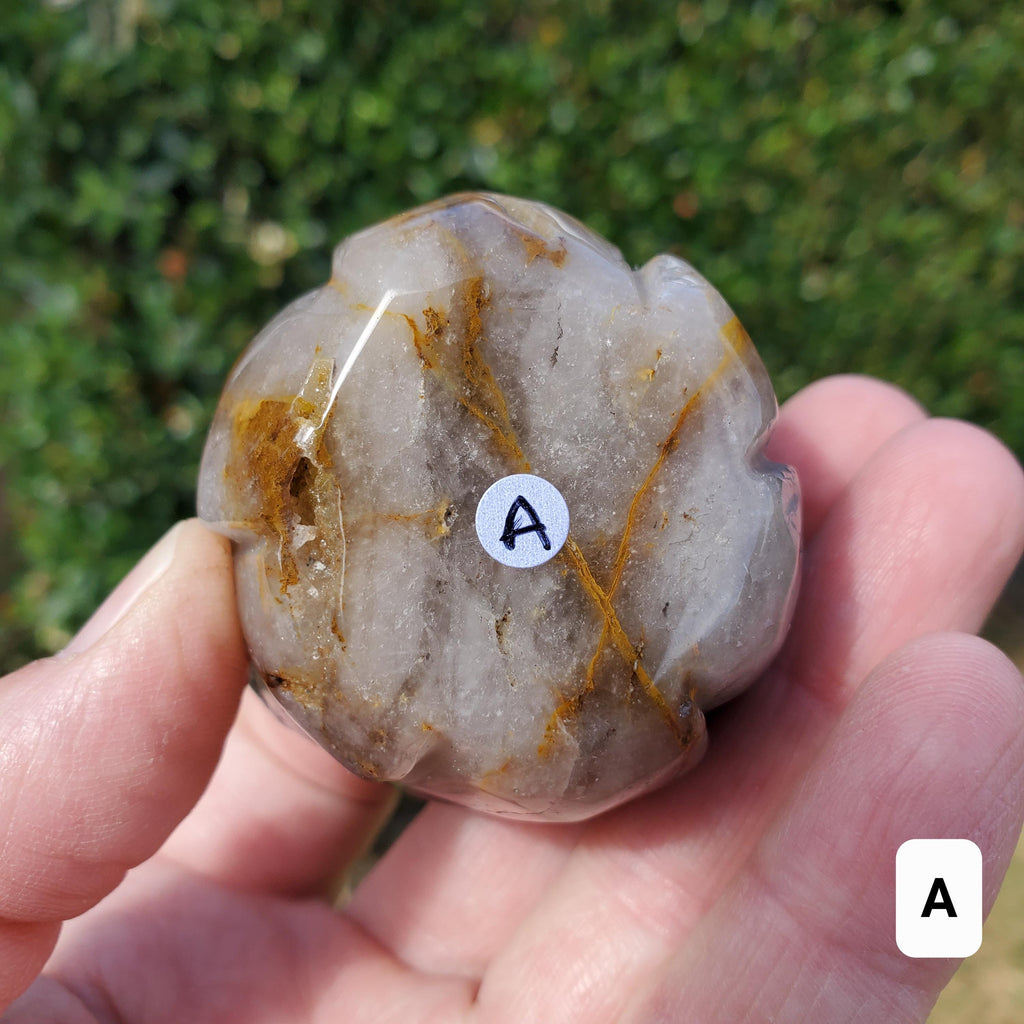 Tiger Eye Rose Bud Bloom - Courage, Motivation, Confidence, Grounding, Energetic Protection, Energy - Tigers Eye Crystal Healing Gemstones