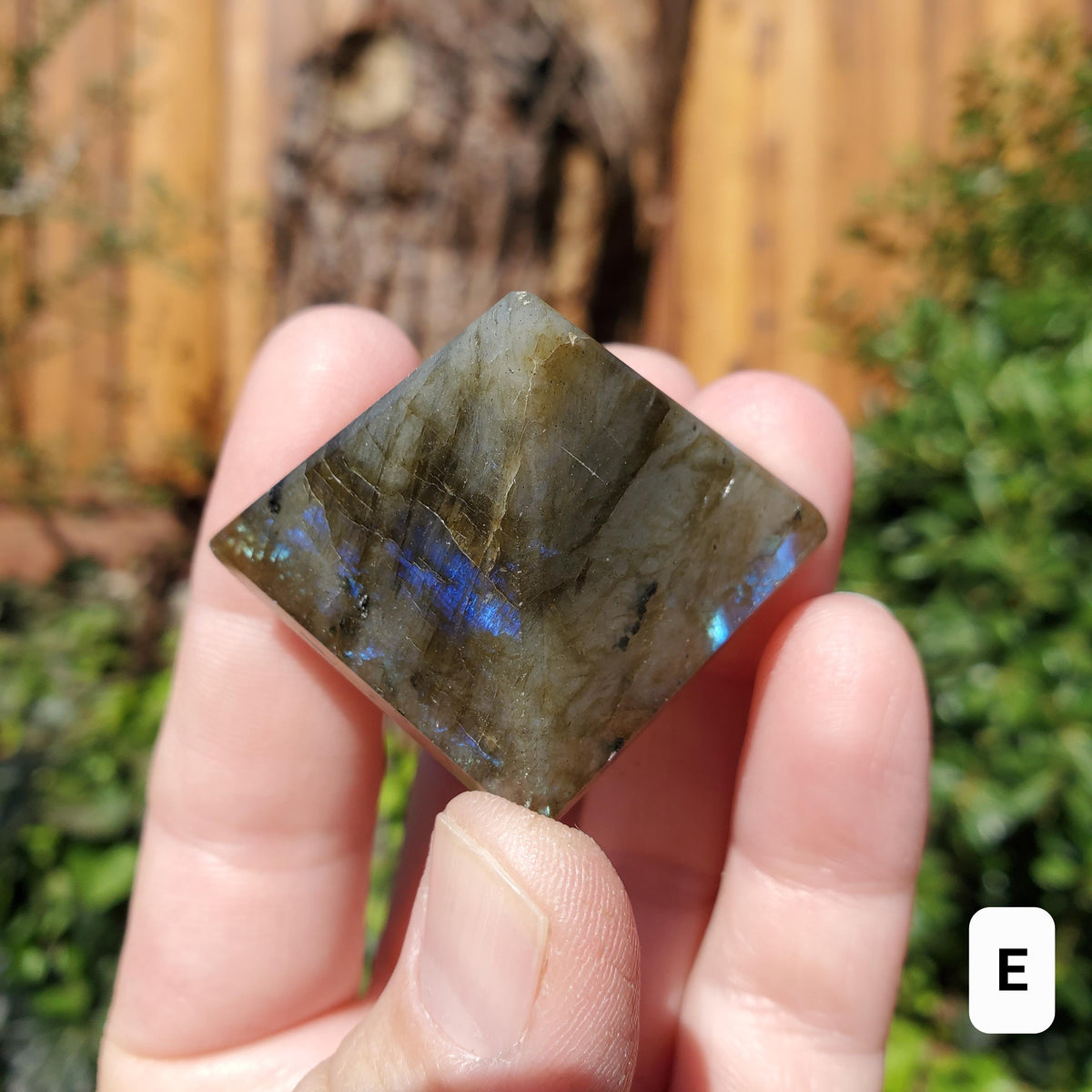 Small Labradorite Pyramid - Spiritual Connection and Awareness - 1.5" Square Crystal Healing Pyramid Gemstone