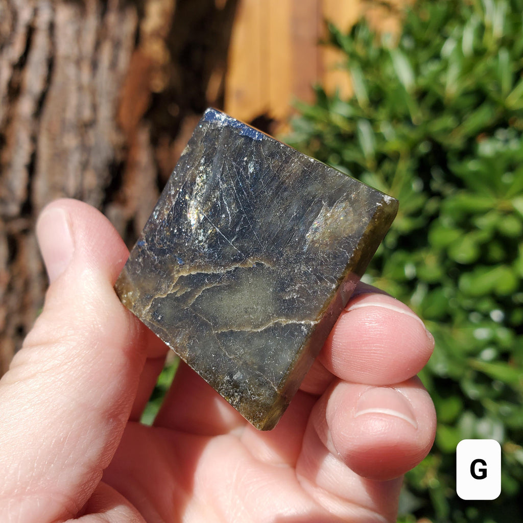 Small Labradorite Pyramid - Spiritual Connection and Awareness - 1.5" Square Crystal Healing Pyramid Gemstone