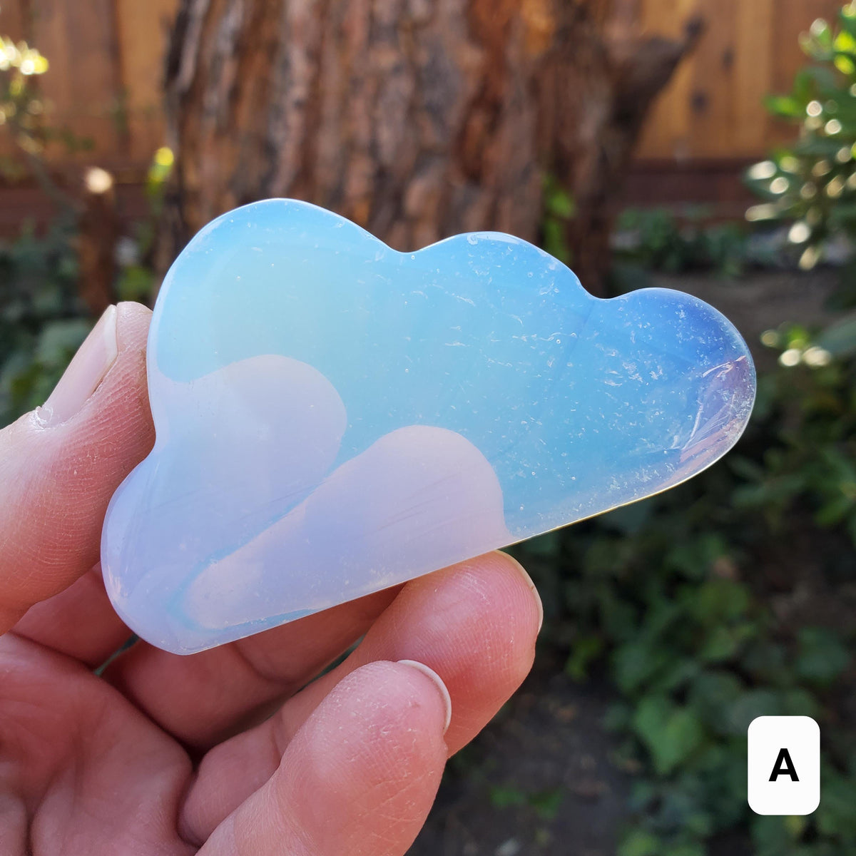 Standing Opalite Cloud - Confidence, Boost Inner Power, Stabilizing - Crystal Cloud Carving Healing Gemstones