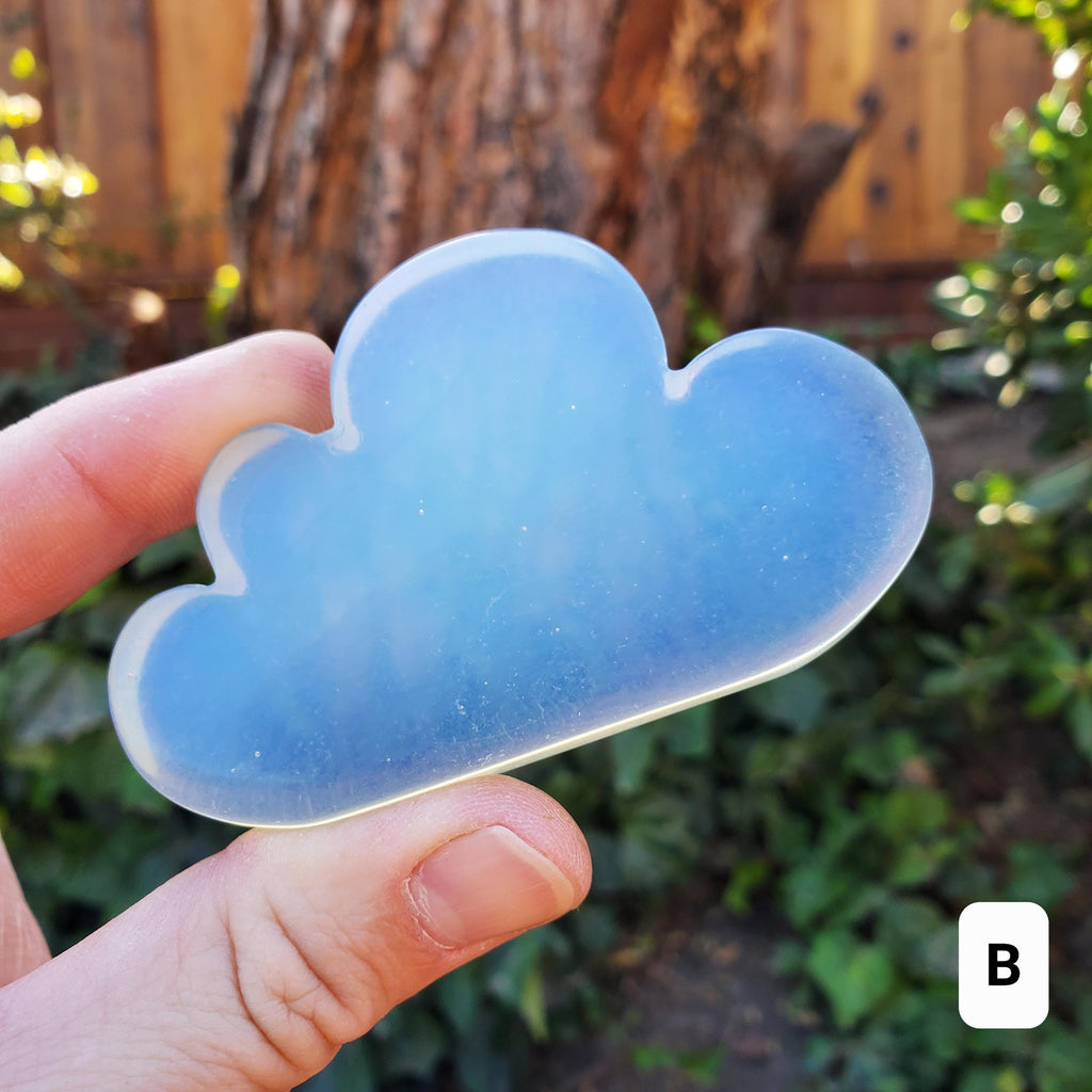 Standing Opalite Cloud - Confidence, Boost Inner Power, Stabilizing - Crystal Cloud Carving Healing Gemstones