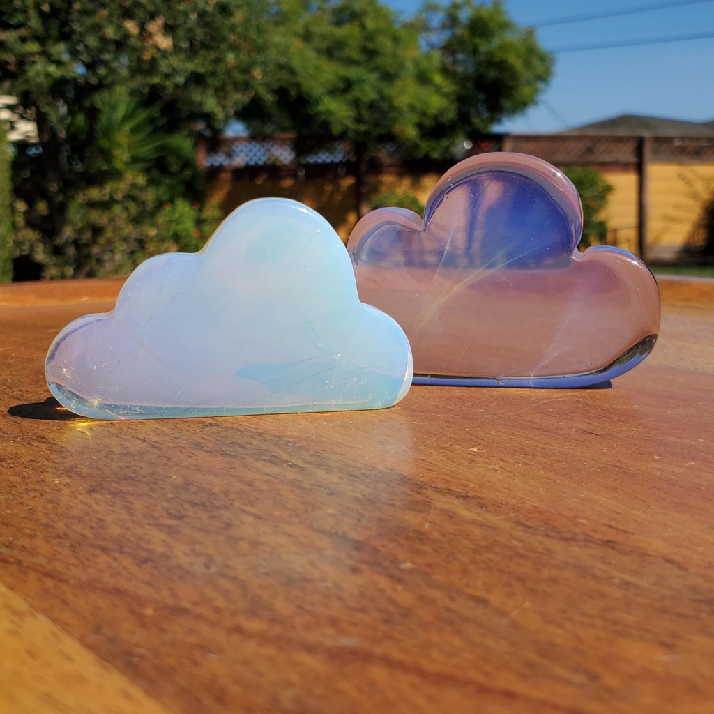 Standing Opalite Cloud - Confidence, Boost Inner Power, Stabilizing - Crystal Cloud Carving Healing Gemstones
