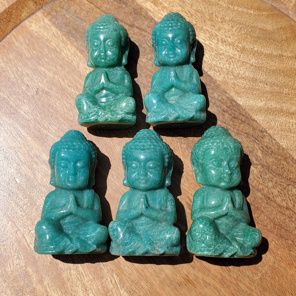 Chunky Amazonite Buddha 3.75" tall - Calming, Courage, Truth, Compassion, EMF Protection - Amazonite Stone Buddha Healing Crystals Gemstones