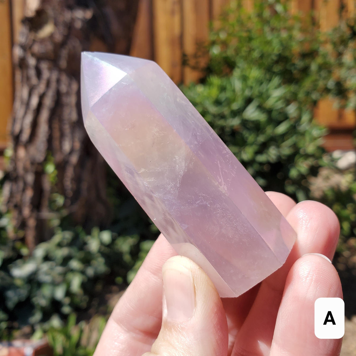 Aura Rose Quartz Tower - Unconditional Love, Compassion, Self Love - Angel Aura Pink Crystal Generator Healing Gemstone Point Obelisk