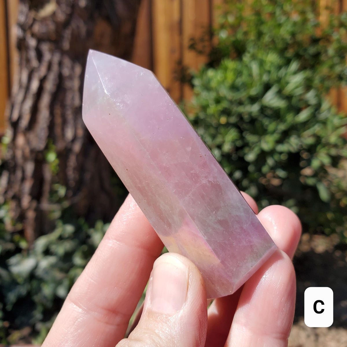 Aura Rose Quartz Tower - Unconditional Love, Compassion, Self Love - Angel Aura Pink Crystal Generator Healing Gemstone Point Obelisk