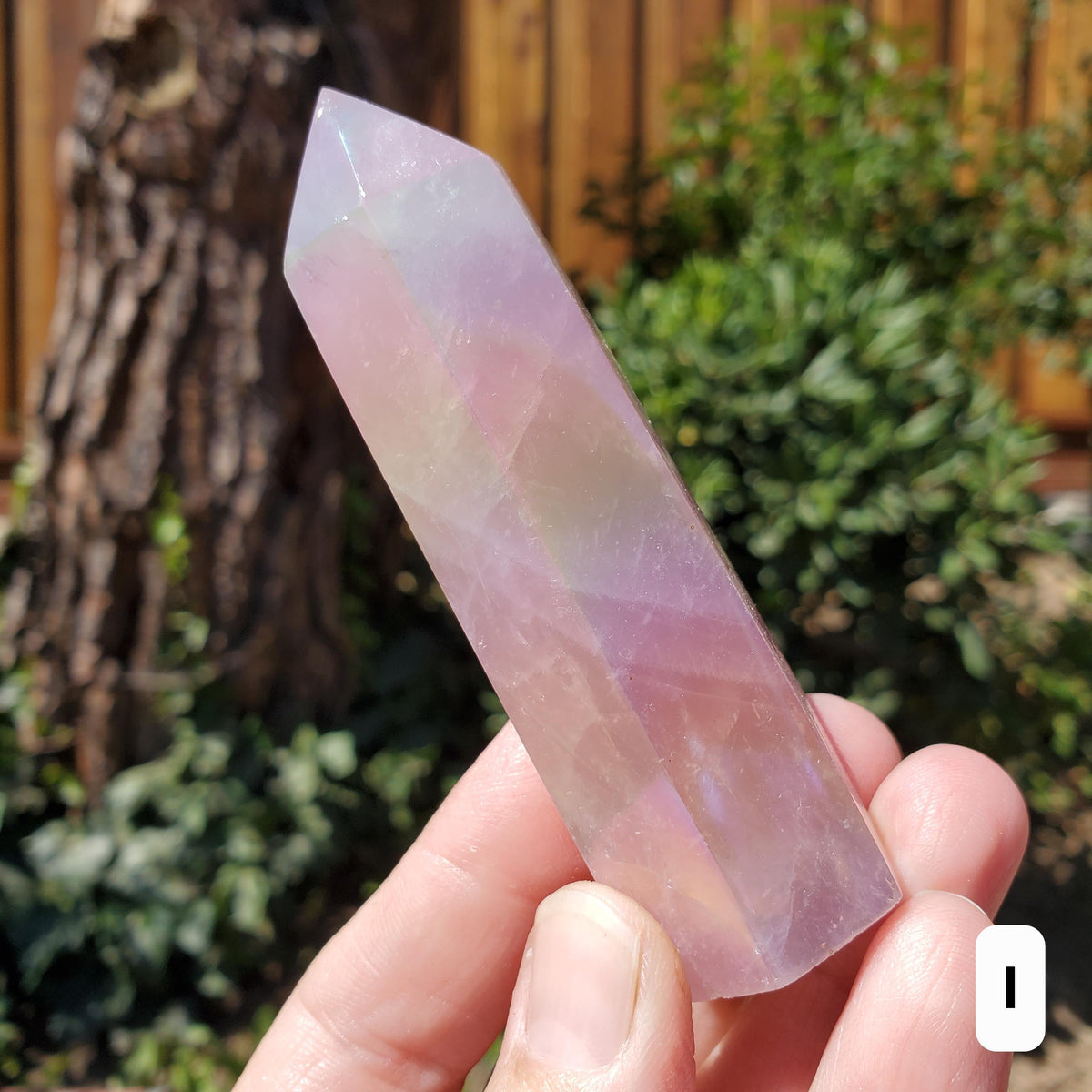 Aura Rose Quartz Tower - Unconditional Love, Compassion, Self Love - Angel Aura Pink Crystal Generator Healing Gemstone Point Obelisk