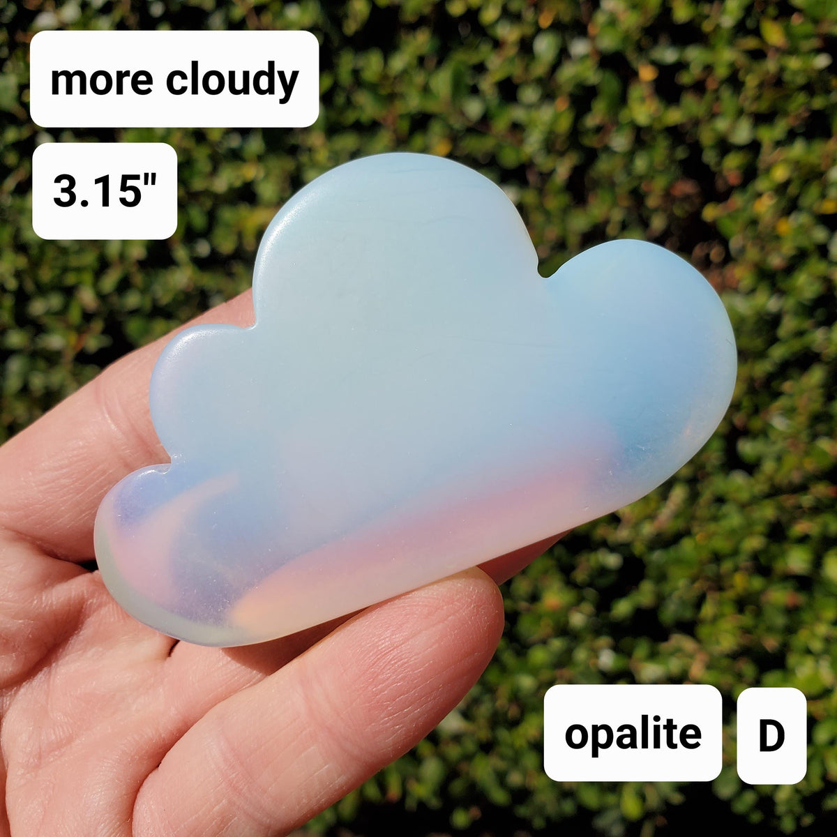 Standing Opalite Cloud - Confidence, Boost Inner Power, Stabilizing - Crystal Cloud Carving Healing Gemstones