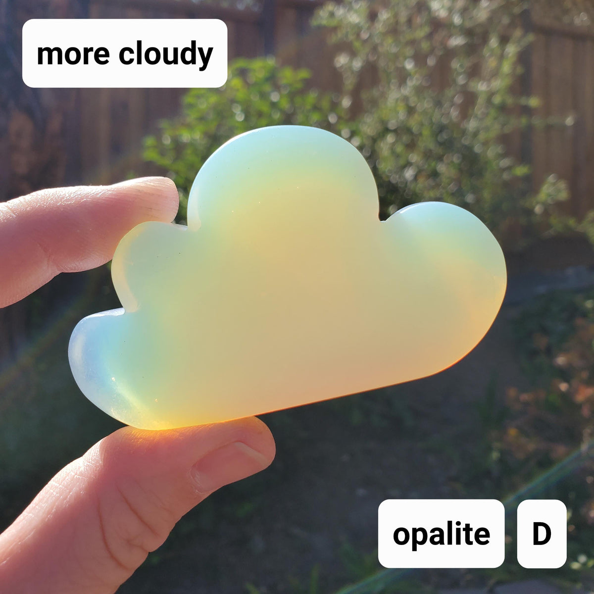 Standing Opalite Cloud - Confidence, Boost Inner Power, Stabilizing - Crystal Cloud Carving Healing Gemstones