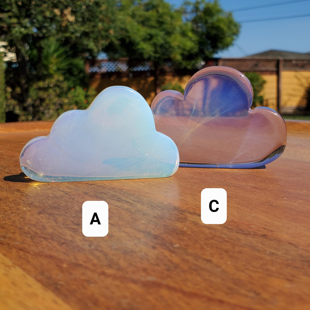 Standing Opalite Cloud - Confidence, Boost Inner Power, Stabilizing - Crystal Cloud Carving Healing Gemstones