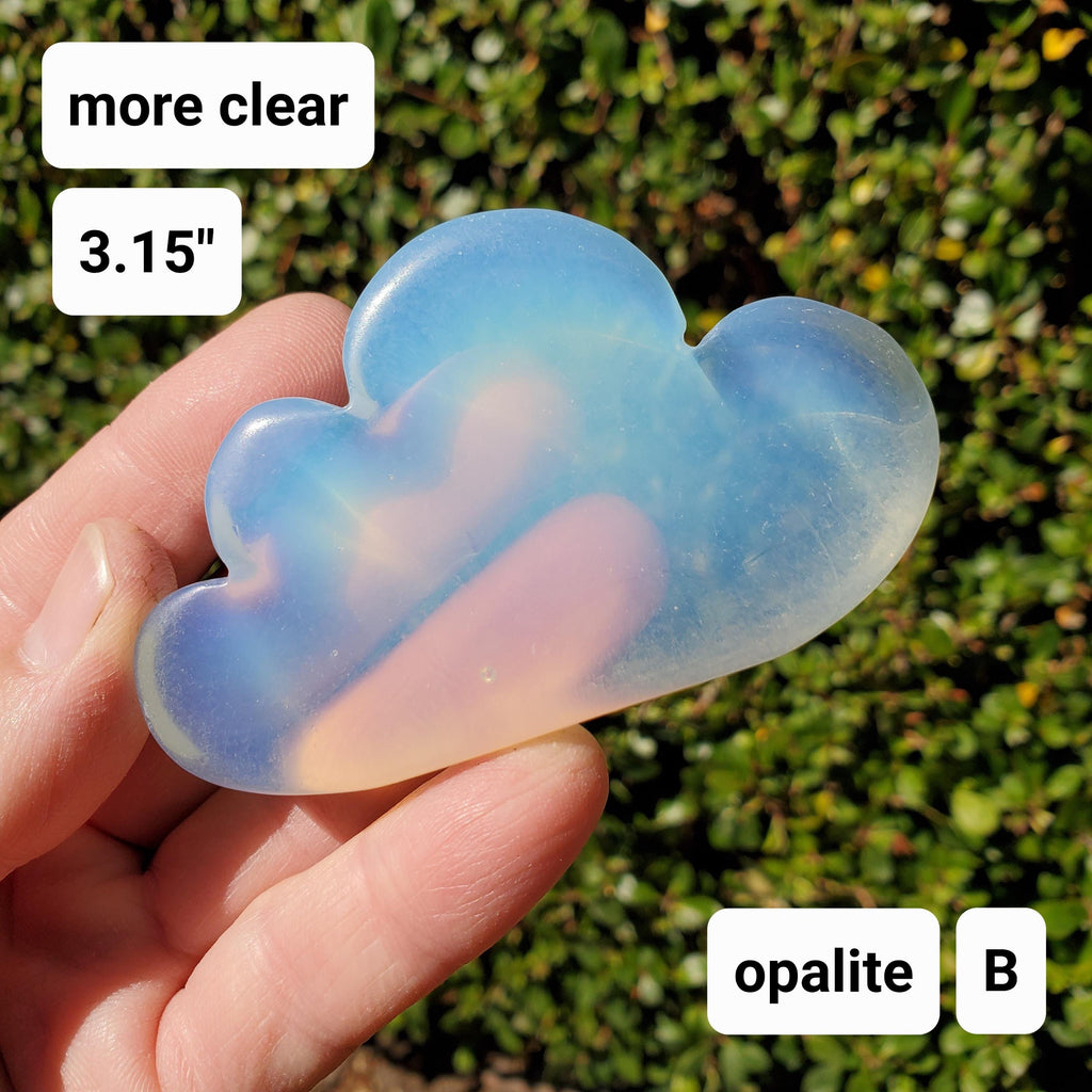 Standing Opalite Cloud - Confidence, Boost Inner Power, Stabilizing - Crystal Cloud Carving Healing Gemstones