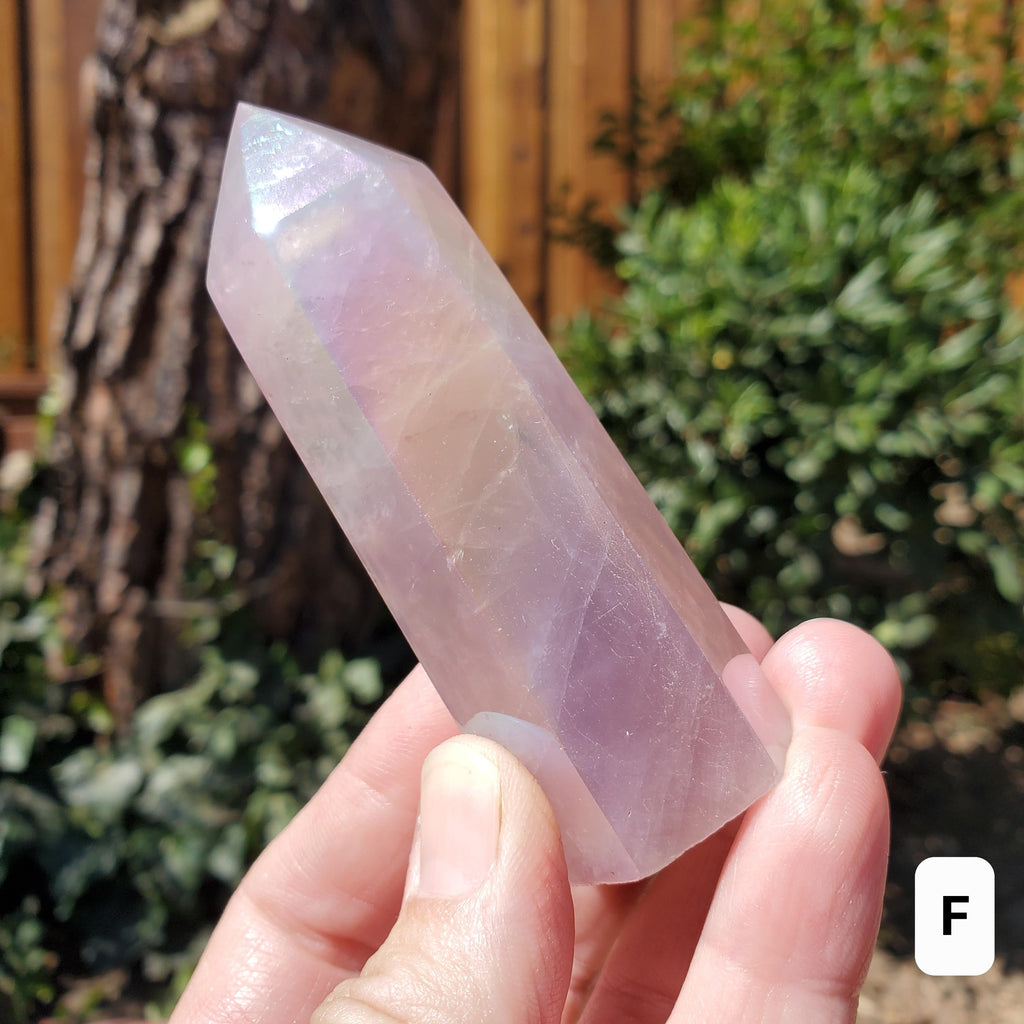 Aura Rose Quartz Tower - Unconditional Love, Compassion, Self Love - Angel Aura Pink Crystal Generator Healing Gemstone Point Obelisk