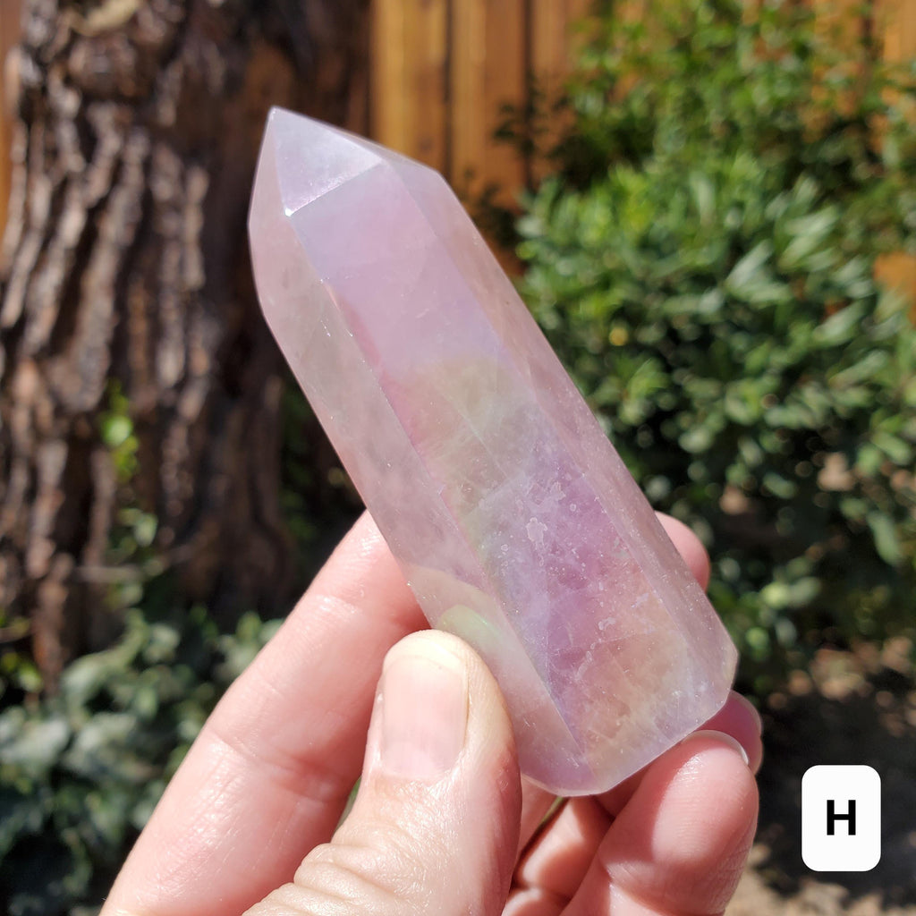 Aura Rose Quartz Tower - Unconditional Love, Compassion, Self Love - Angel Aura Pink Crystal Generator Healing Gemstone Point Obelisk