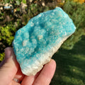 Raw Blue Aragonite Specimen - For Healers and Spiritual Teachers, Helps You Communicate & Deal With Others - Raw Crystal Ocean Stone